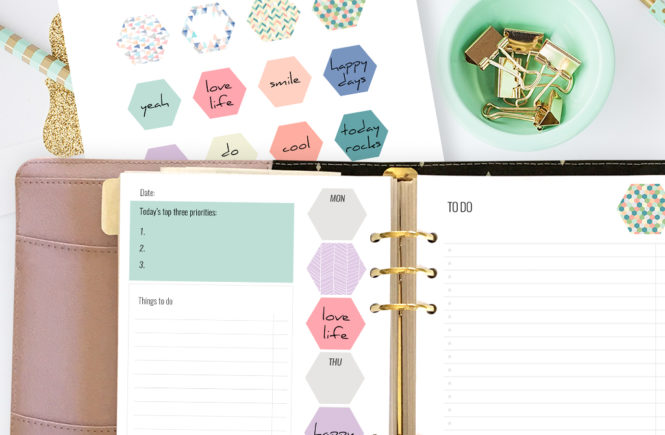 printable planner kit stickers banners mandalas free download