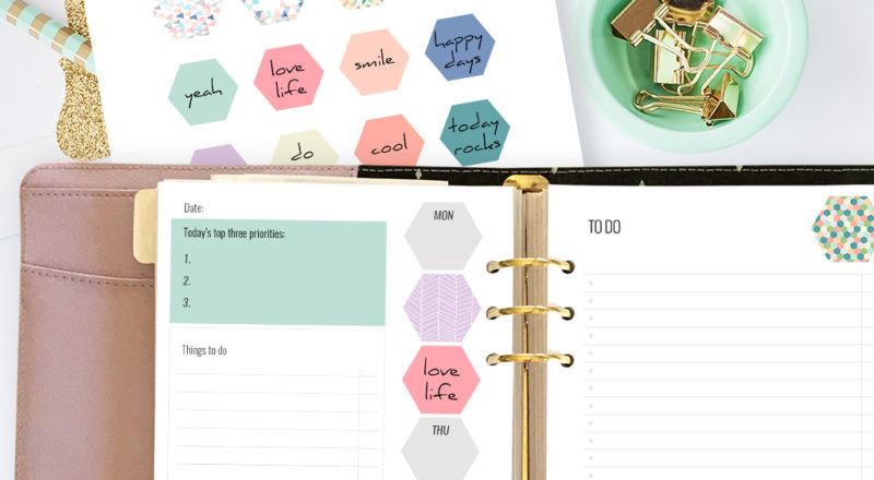 Free printable planner stickers and planner to do list