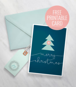 Free printable Christmas gift tags and Christmas card