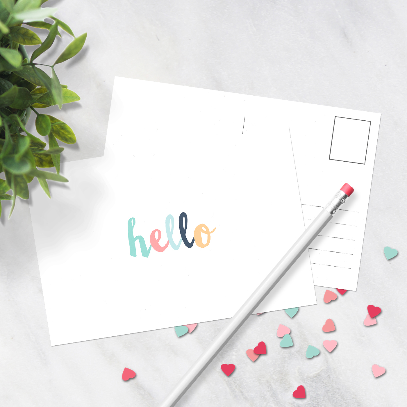 Free printable post card instant download
