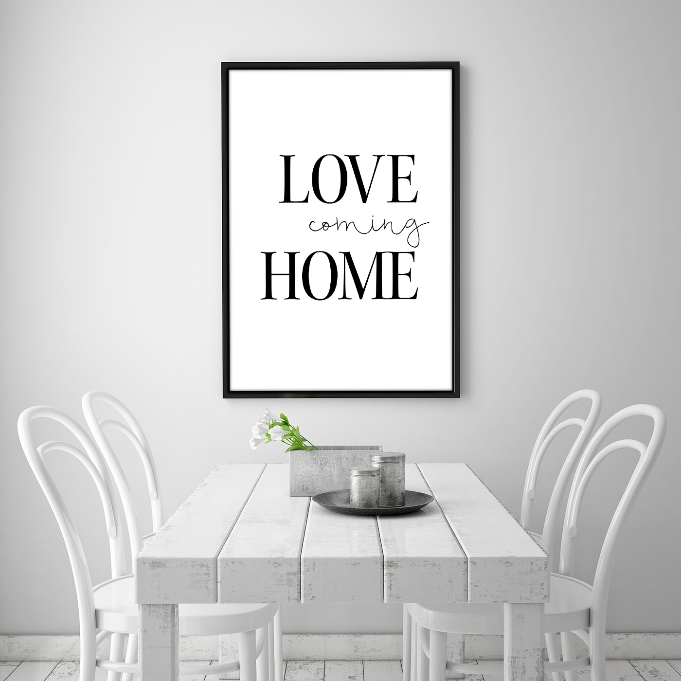 Free printable wall art Love coming home