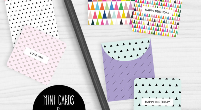 Printable Mini Note Cards