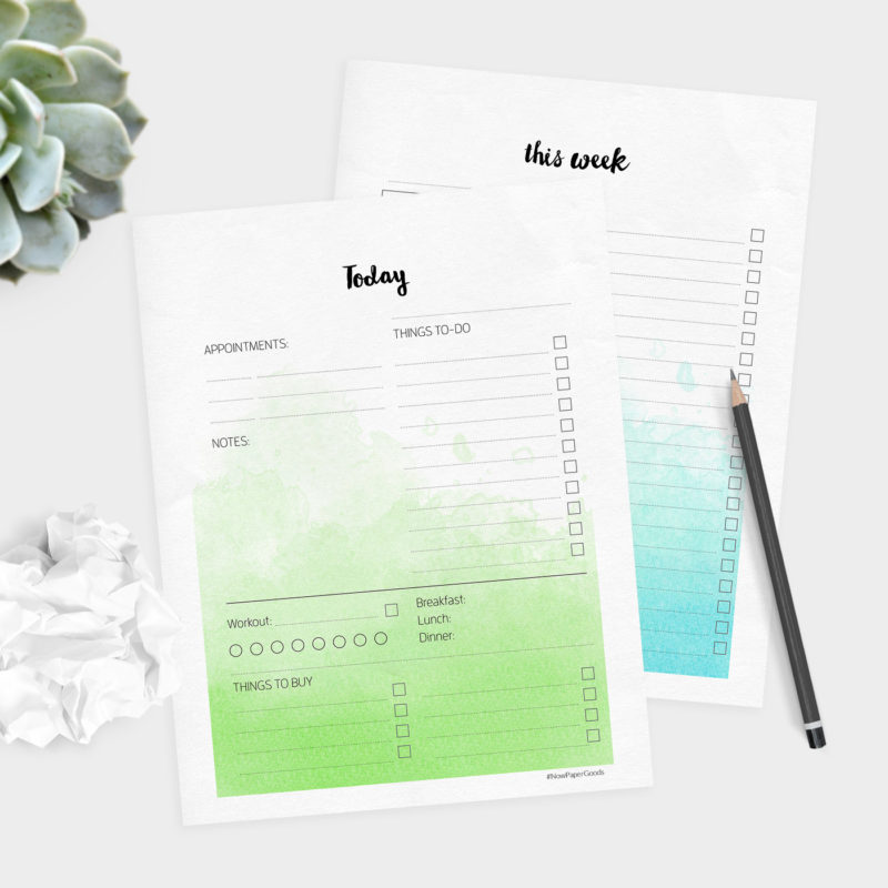 Planner stickers - free printable box style stickers - Erin Condren