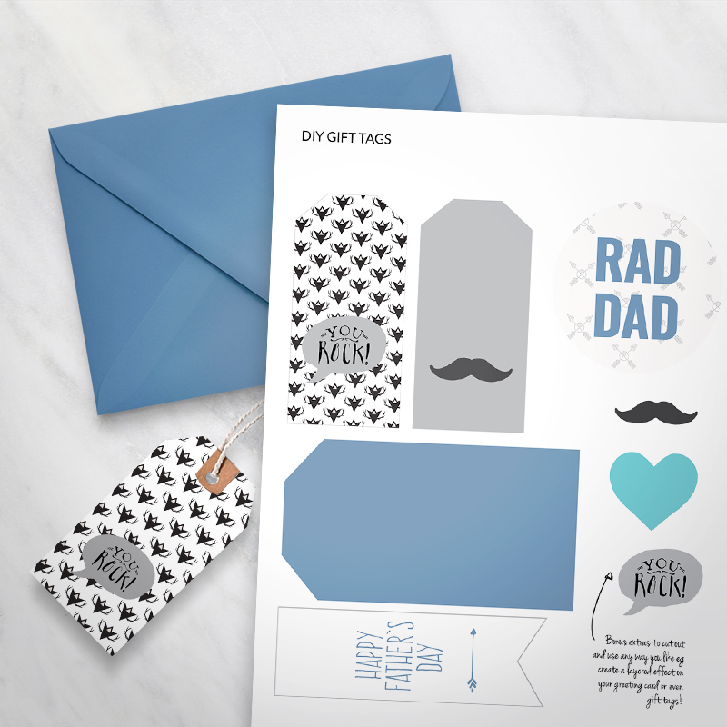 Father's Day printable gift tags