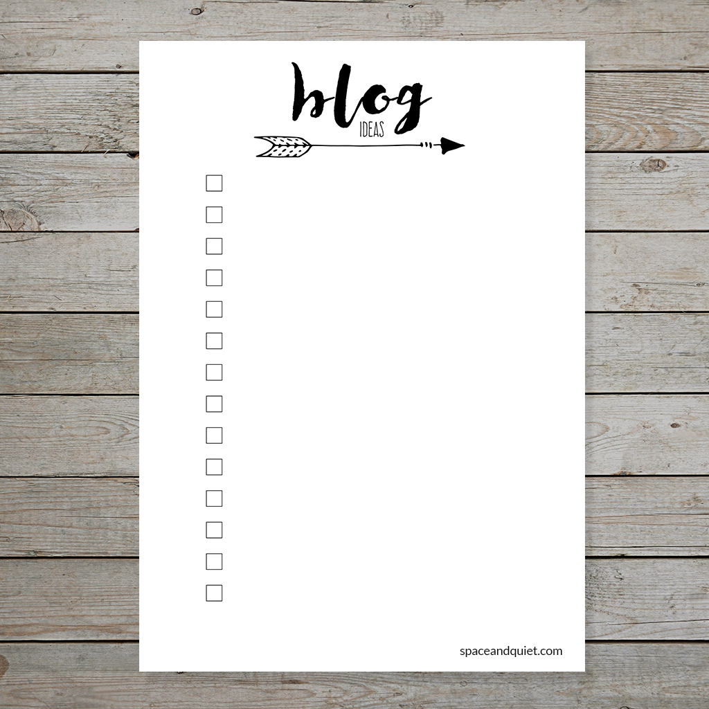 Free bullet journal printable blog ideas planner layouts