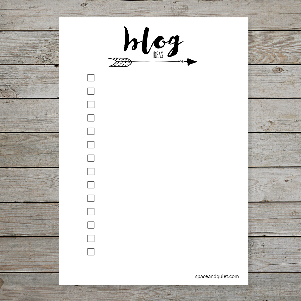 Free Bullet Journal Printable Blog Planner Layouts Instant Download