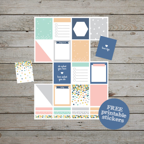 Printable Planner Kit - stickers, banners, mandalas - free download