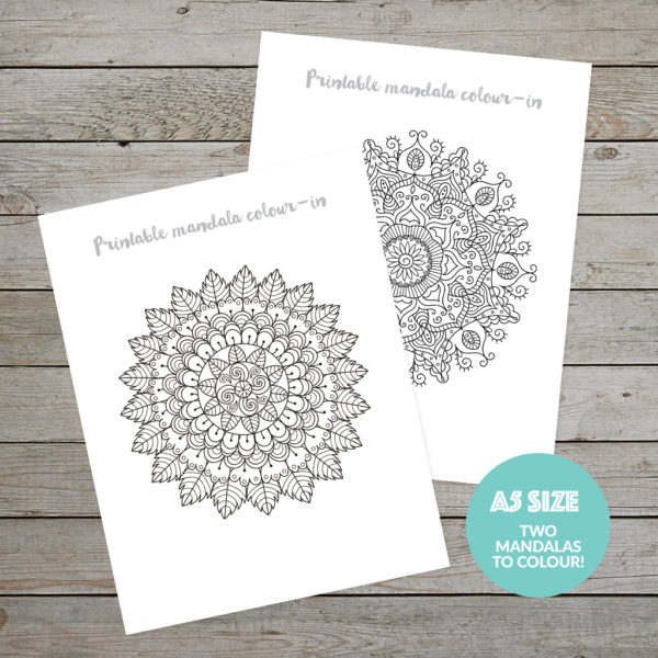 Printable Planner Kit - stickers, banners, mandalas - free download