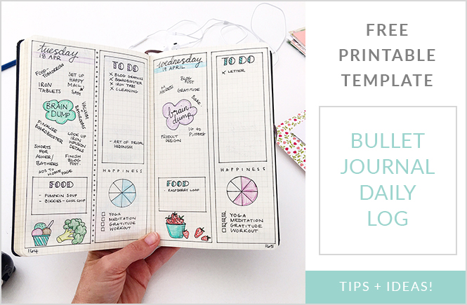 Easy Bullet Journal Set Up: 5 Must-Have Printable Templates - space and  quiet