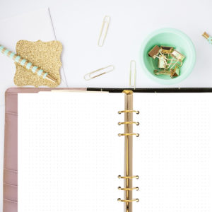 free printable dot grid paper for bullet journaling