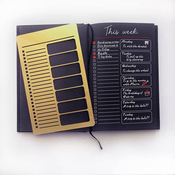 Bullet Journal Stencil by Good Created
