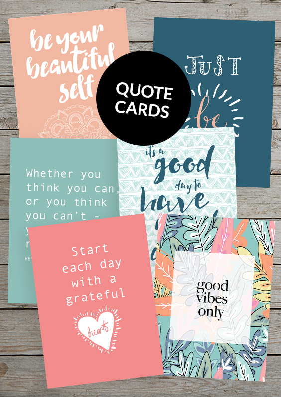 January printable quote cards for Happy Planners on Patreon