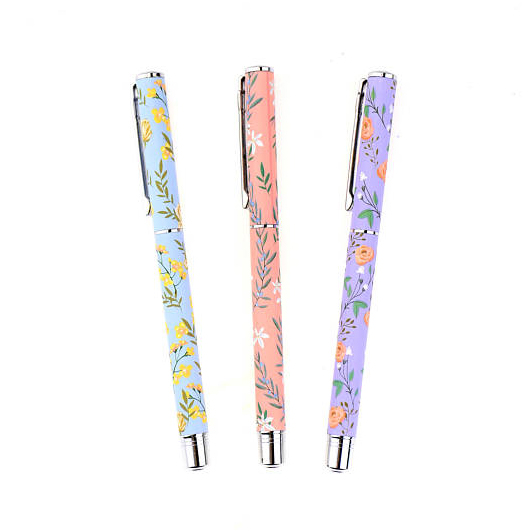 Floral Fountain Pens by Zoe Craft Supply