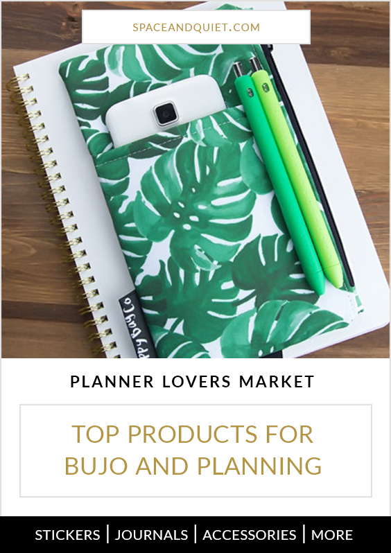 January 2018 Planner Lovers Market - Products for bullet journaling and planning