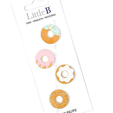 Donut shaped sticky notes in pack of four designs