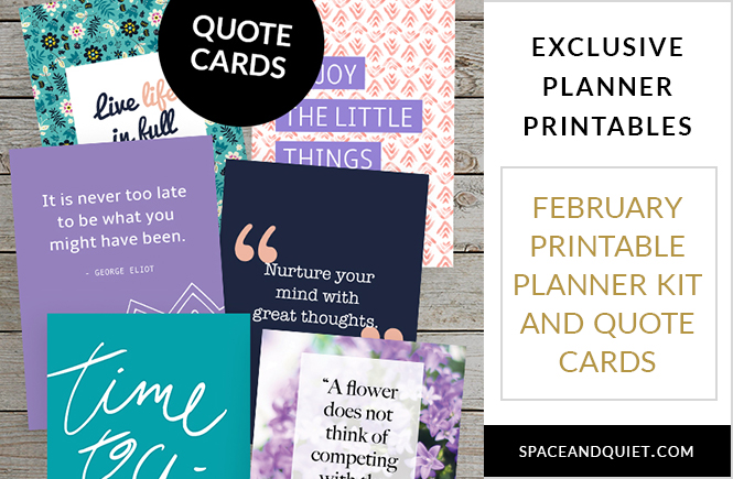 Sneak peek at six printable inspirational quote cards