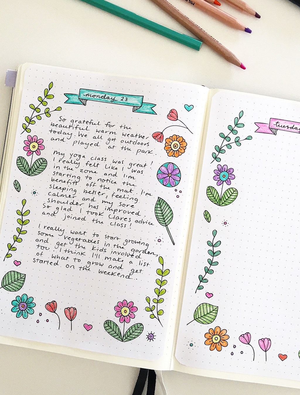 Cultivate a daily journal practice