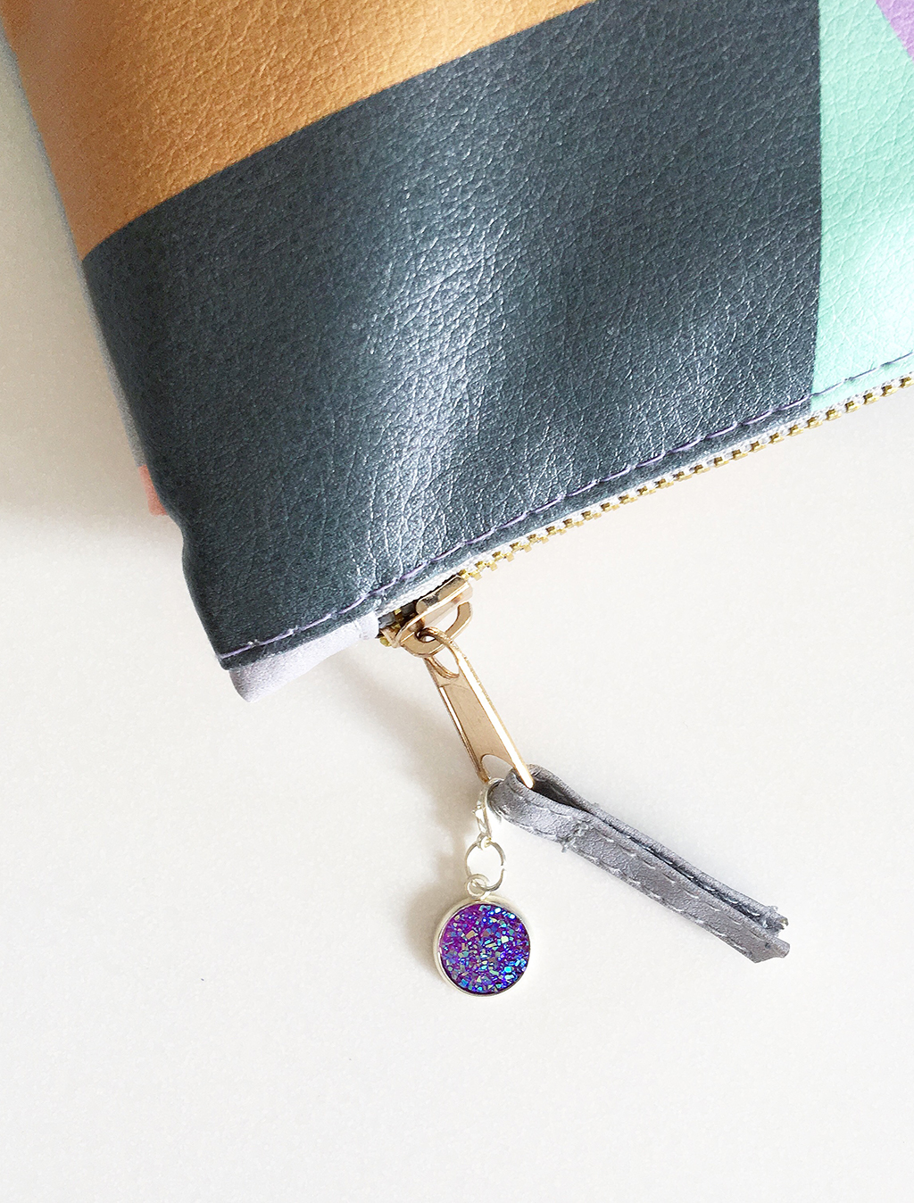 Decorate your pencil case zipper with a planner charm