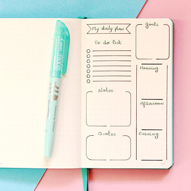 Today Bullet Journal Stencil by Fun For Your Planner