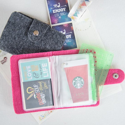 Sticker Storage Wallet by Poetic Soup Designs