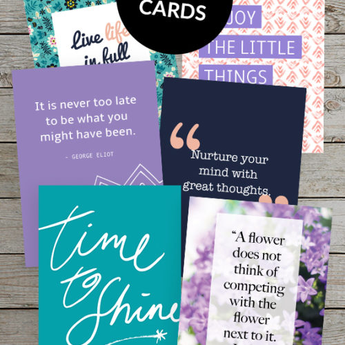 Printable Inspirational Quote Cards Set 3