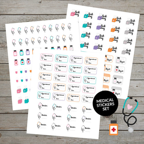 Medical Planner Stickers