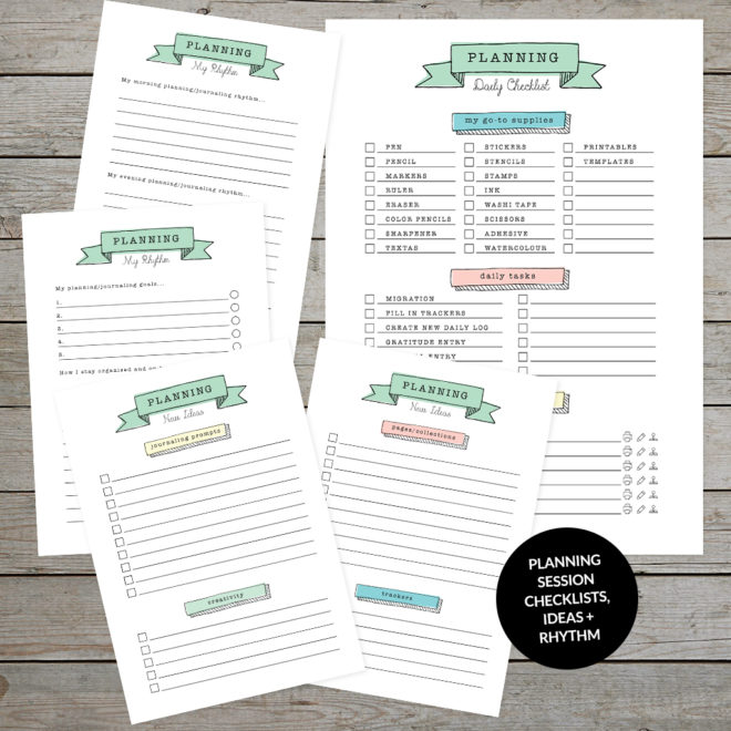 Printable Planning Session Checklist