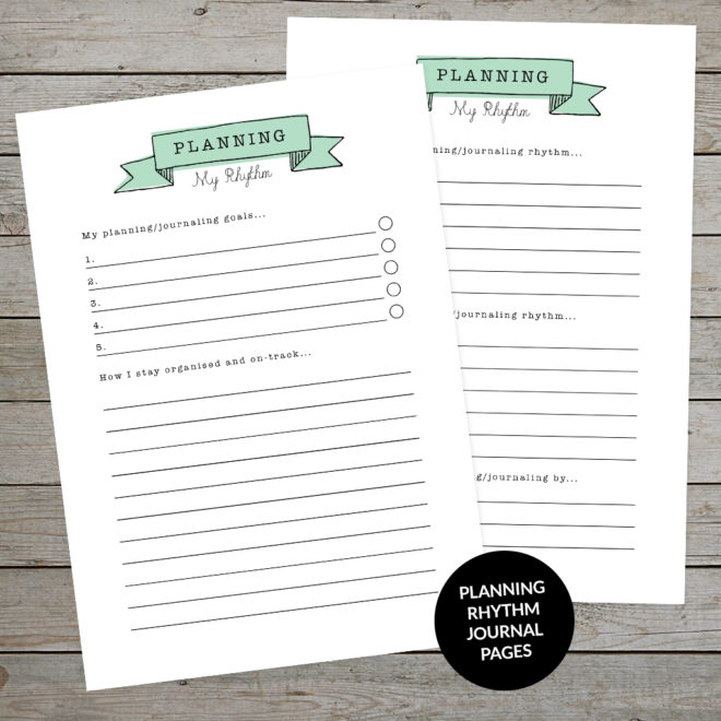 Printable Planning Ideas Journal Template