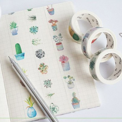 Cacti Washi Tape by Stamped And Sealed Co