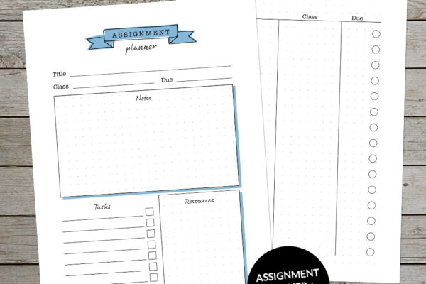 Student Assignment Planner