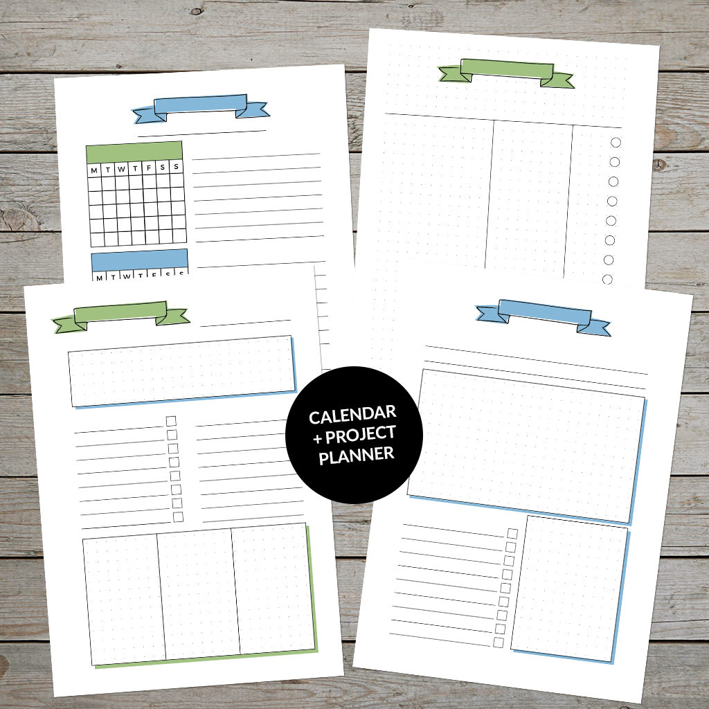 Printable Student Planner and Project Planner Collection