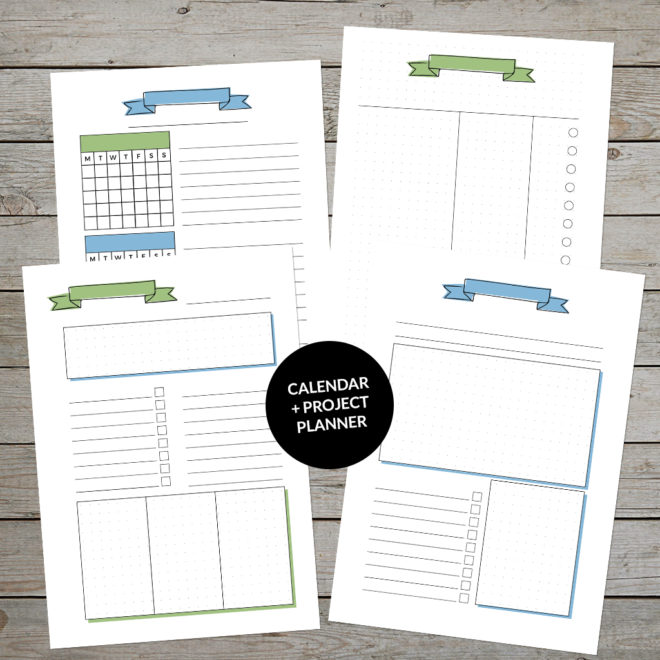 Printable Project Planner Set
