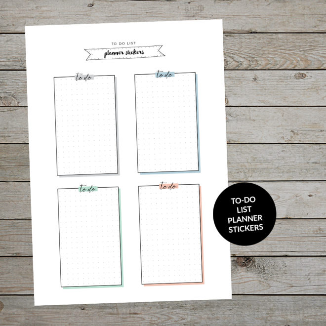 Printable To do list for bullet journaling and planning