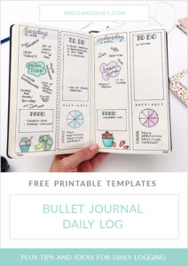 Bullet Journal Daily Log Free Printable Template Plus Tips and Ideas