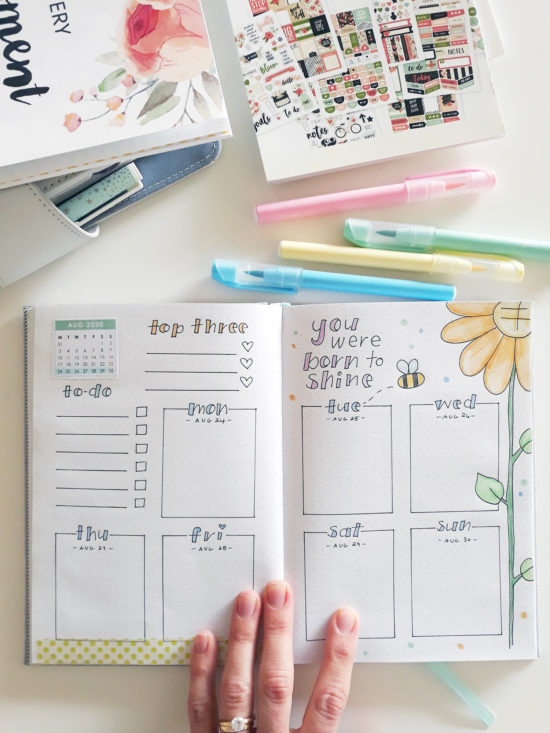 Nature Theme Bullet Journal Monthly Set Up Plus Free Printable Nature ...