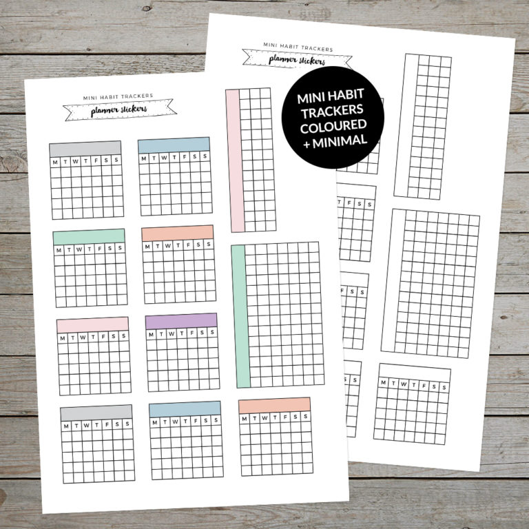 Printable Mood Tracker for Bullet Journal - Free Download