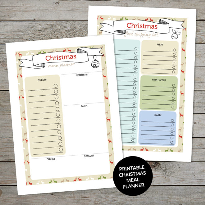 Free printable Christmas planner pages for your journal - Space And Quiet