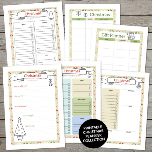 Free printable Christmas planner pages for your journal - Space And Quiet