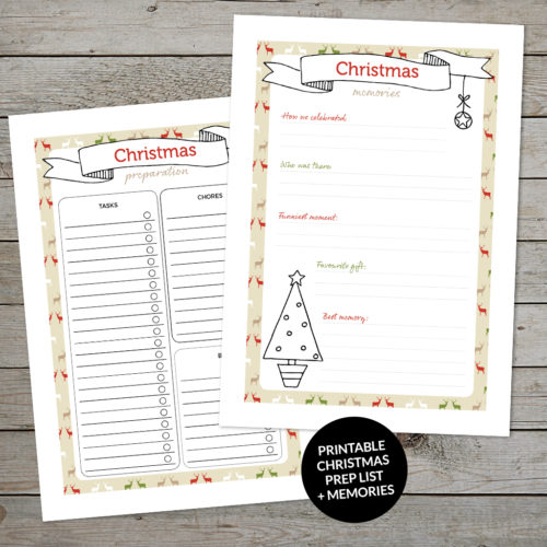 Free printable Christmas planner pages for your journal - Space And Quiet