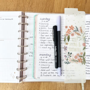 A5 notebook that I call my Daily BlendBook, for daily notes, plans, and reflections