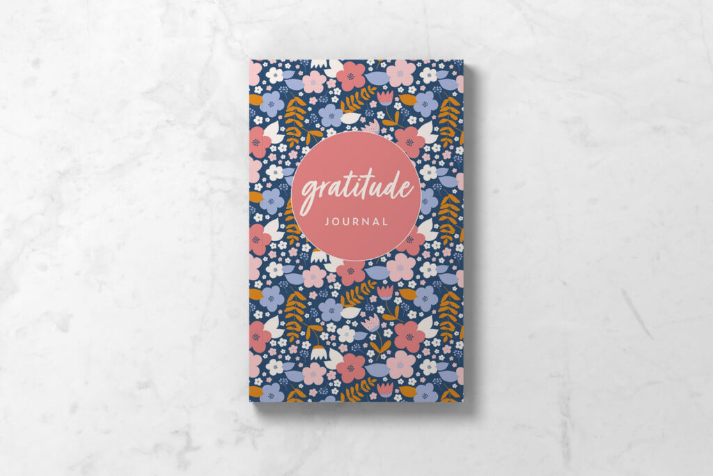 Gratitude Journal - Pink & Blue Floral Cover