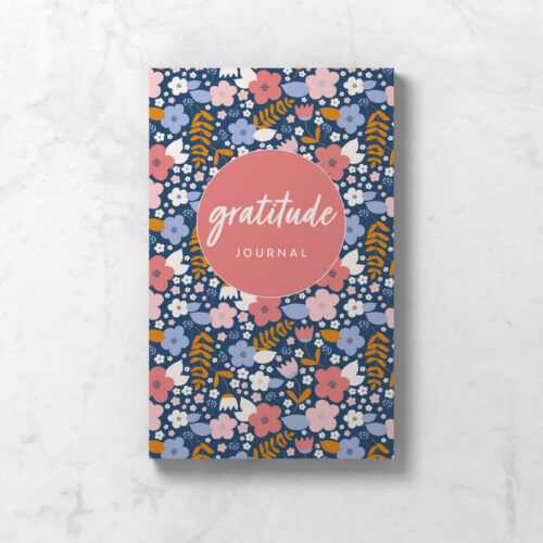 Gratitude Journal - Pink & Blue Floral Cover