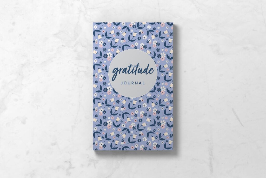 Gratitude Journal - Blue & Pink Floral Cover